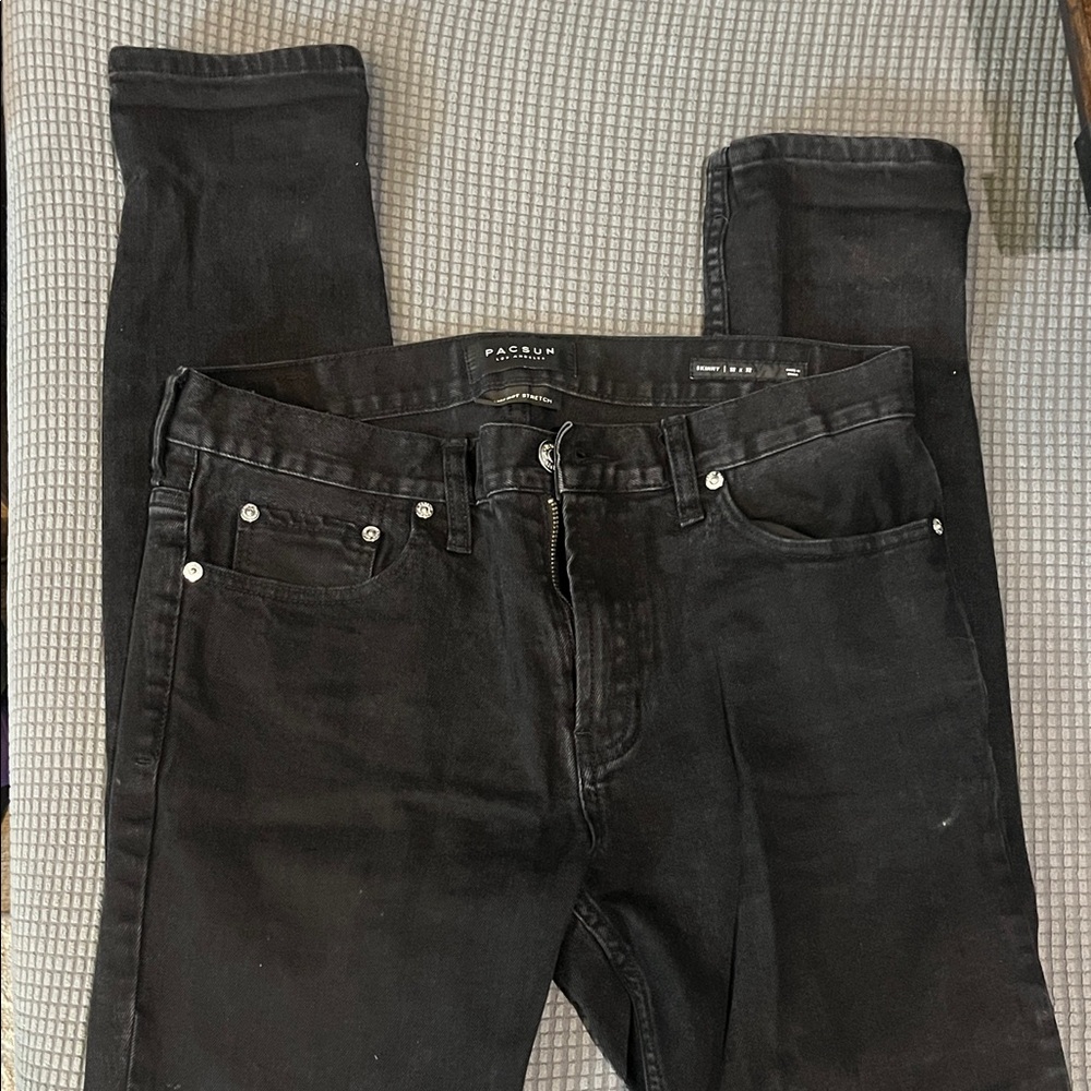 PacSun Men's Dark Wash Skinny Jeans